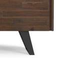 thumbnail image 3 of Simpli Home Lowry 41 inch Wide Solid Acacia Wood Modern Industrial 2 Door Sideboard Buffet in Distressed Charcoal Brown, 3 of 14