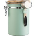 thumbnail image 1 of (Grön) Kaffebehållare - Kaffeburk - 1,8L - Kaffebehållare Förvaringsburk - Kaffebehållare - Lufttät Kaffebehållare med CO2-avgas - grön, 1 of 5