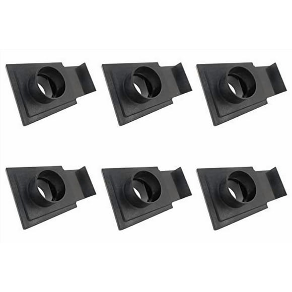 Taytools 278734 Ensemble de 6 Portes en Plastique ABS 2-1/2 Pouces Ouvertures OD des Deux Côtés pour Systèmes de Collecte de Poussière