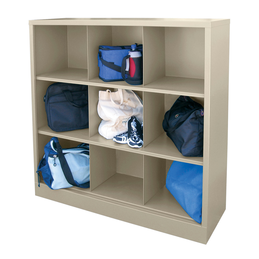 Cubby 46 in. x 52 in. Putty 9-Cube Organizer