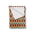 thumbnail image 2 of Retro Soft Flannel Fleece Blanket, Vintage Background in Ethno Fashion Colors Abstract Rounded Continuous Shapes Print, Cozy Plush for Indoor and Outdoor Use, 60" x 80", Multicolor, by Ambesonne, 2 of 6
