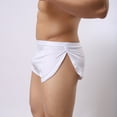 thumbnail image 4 of LEEy-world Mens Underwear Men's Underwear Briefs Pack Sexy Bulge Enhancing Ball Pouch Low Rise Bikini Briefs for Male White,S, 4 of 5