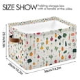 thumbnail image 4 of Yayeee 2 Pack Canvas Storage Basket with Handles for Shelves Fabric Bins Closet Organizer, Beige Vegetables Pattern, 4 of 8