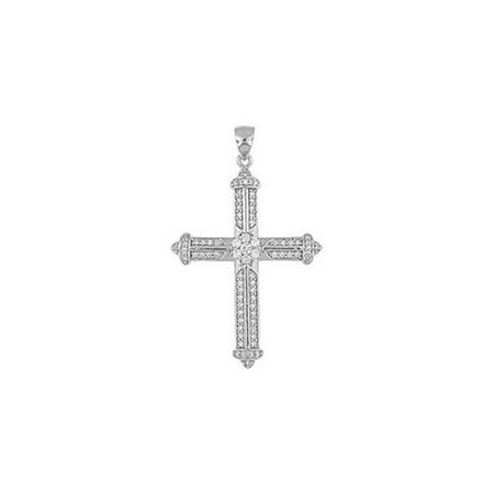 Doma Jewellery MAS02081 Sterling Silver Religious Pendant with CZ