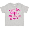 thumbnail image 3 of Inktastic Valentine's Day My Gigi Loves Me Hearts and Lips Boys or Girls Toddler T-Shirt, 3 of 5