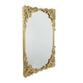 thumbnail image 5 of DecMode 30" x 41" Gold Ornate Baroque Floral Wall Mirror with Distressed Details, 5 of 11