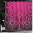 thumbnail image 4 of Ambesonne Magena Shower Curtain, Mosaic Vintage Pattern, 69"Wx84"L, Magenta, 4 of 5
