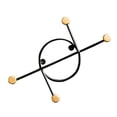 thumbnail image 3 of QualitChoice Coat Hook Rack Wall Mounted Door Clothes Hat Hanger Nordic Iron Porch Bathroom Key Towel Shelf, S, 3 of 6
