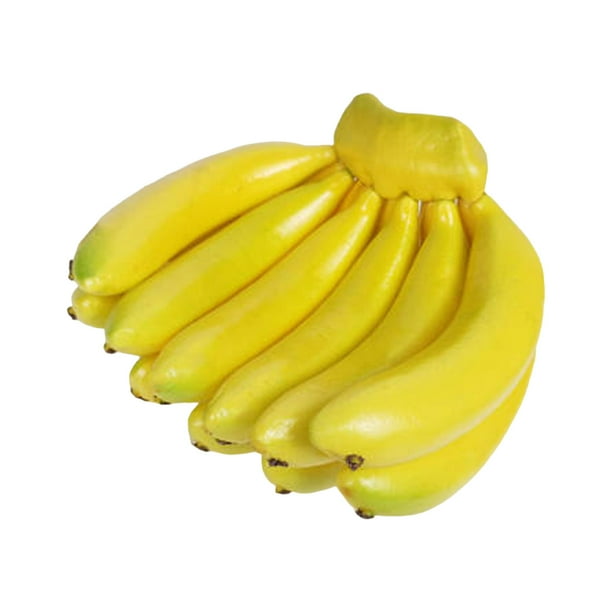 Decoración de racimo de plátanos realista - Material de espuma, aspecto realista - para atrezzo de fotografía, cocina, decoración de fiestas - Lavable, de larga duración