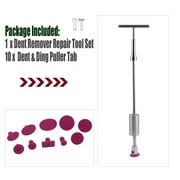 10pcs T Type Screw Rod Auto Dent Repairing Tool Metal Plate Repair Instruments Automobile Concave Puller Repairing Kit