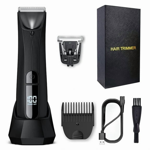 Body Trimmer For Men Painless Epilator Rechargeable Shaver For Sensitive Areas Bikini IPX7 Electirc Epilator Body Hair Trimmer