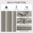 thumbnail image 4 of Cortinas opacas Joydeco 100% opacas, 213 x 213 cm, 2 paneles, 4 of 8