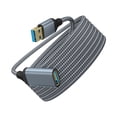 thumbnail image 2 of Cable USB 3.0 trenzado de nailon - Alta velocidad/compatible, 15x21cm, para PC/disco duro, extensión de macho a hembra, 2 of 6