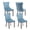 Light Blue, variant on MIKIBAMA Set of 2 Beige Tufted Velvet Dining Chairs Solid Wood Frame for Dining Room