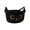 Black, variant on Cozy Cat Cotton Rope Storage Basket, Handwoven Woven Makeup Organizer Bin with Handles, Cute Kitty Animal Toy Blanket Laundry Basket for Bedroom Living Room, Pet Parent Home Decor Gift