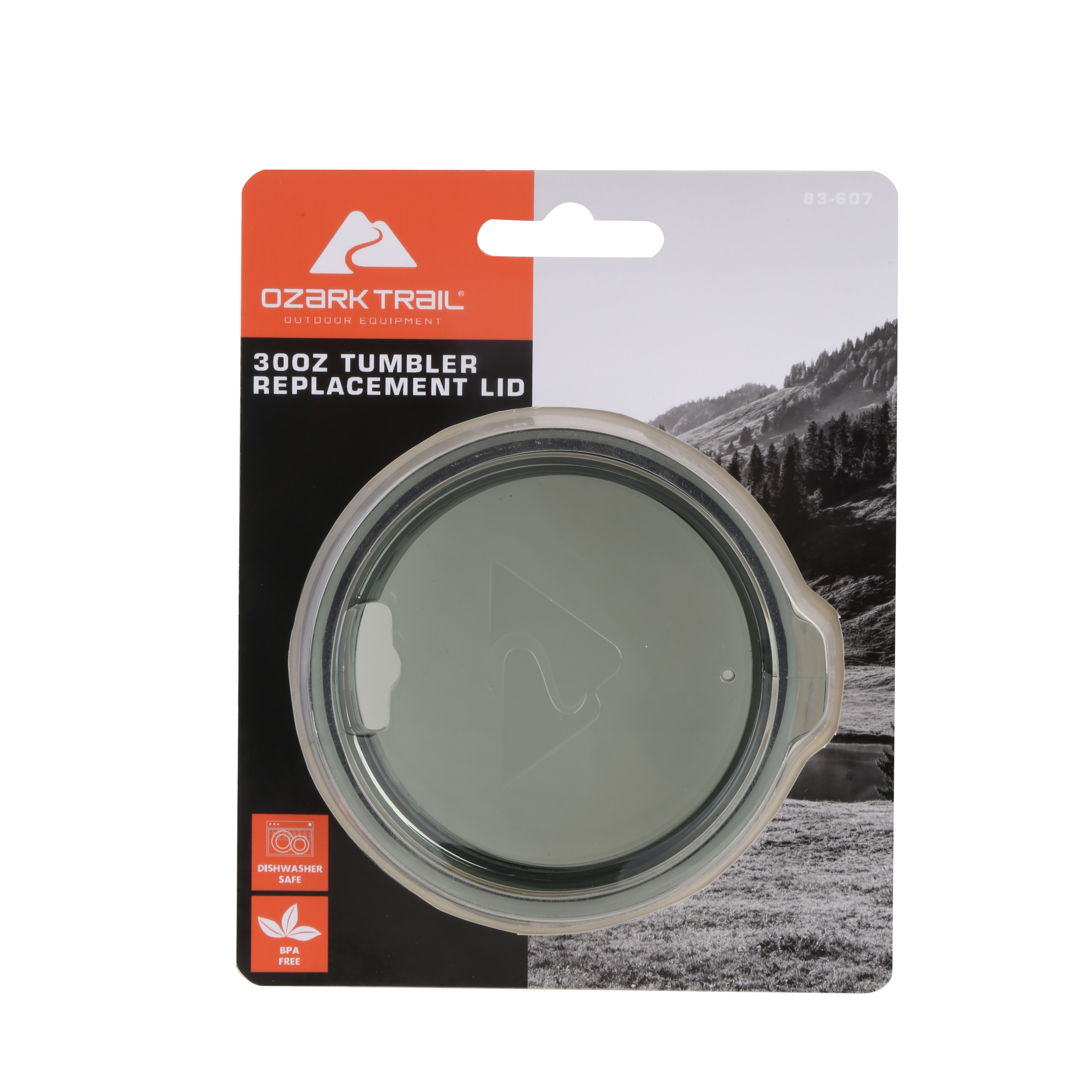 Ozark Trail Drinkware Accessories Tumbler Replacement Lid, Smoke, 30 oz