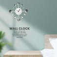 thumbnail image 5 of Metal Kitchen Cutlery Wall Clock 14 Inch with Fork Spoon 3D Non Ticking Quartz Watch Clock for Bedroom Home Decor,Silver, 5 of 8