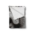 thumbnail image 2 of Letter C Soft Flannel Fleece Throw Blanket, Rustic Look Alphabet C Letter Close up, Cozy Plush for Indoor and Outdoor Use, 50" x 60", Taupe Grey Grey, by Ambesonne, 2 of 6