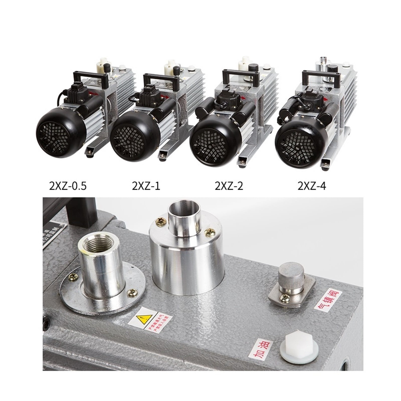Two Stage Rotary Vane Vacuum Pump Laboratory Small Air Pump Industrial Air Conditioning Vacuum Pumping