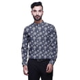 thumbnail image 1 of BESTMAN Mandarin CollarÂ&nbsp;Shirt Printed Mens Short Kurta Casual Ethnic Dress, 1 of 6