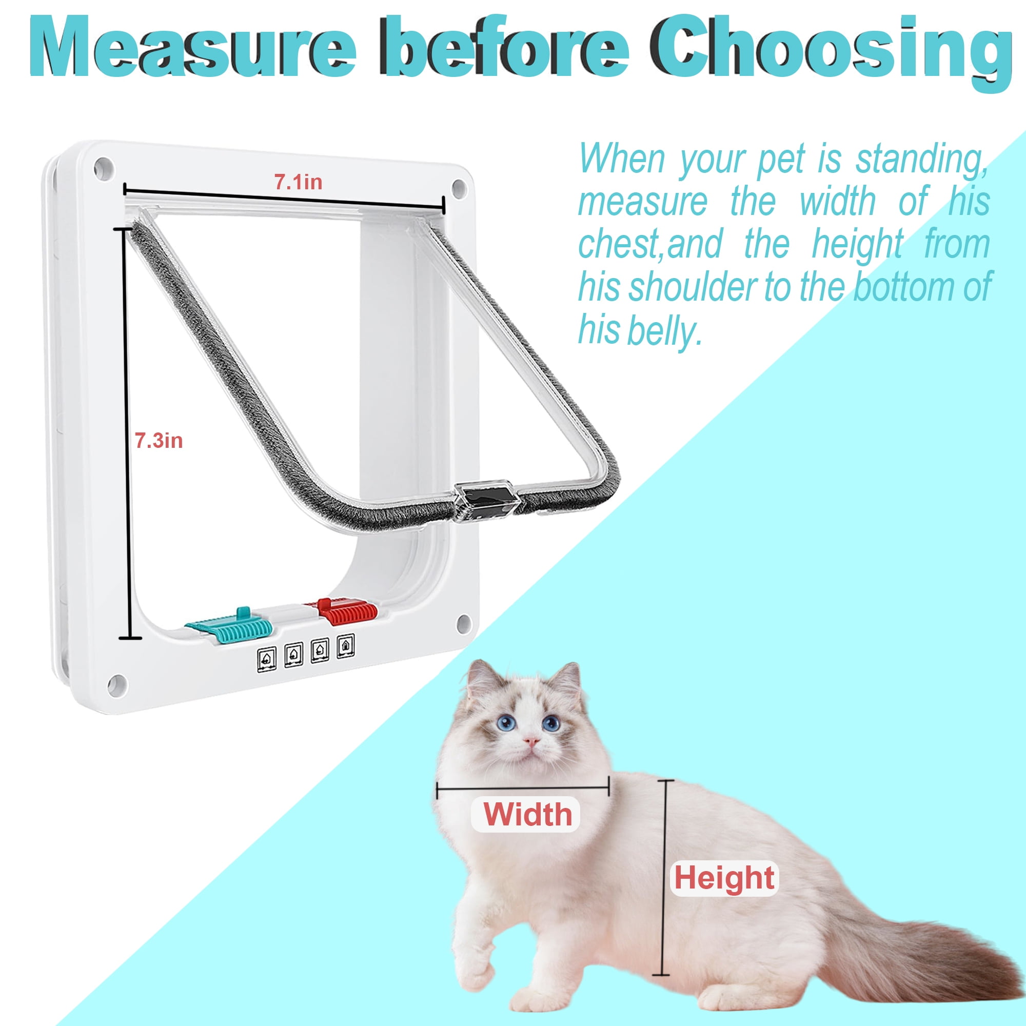 Winter Cat Window Box – Cat Window Perch Catio with Windproof Cover & Cat Door