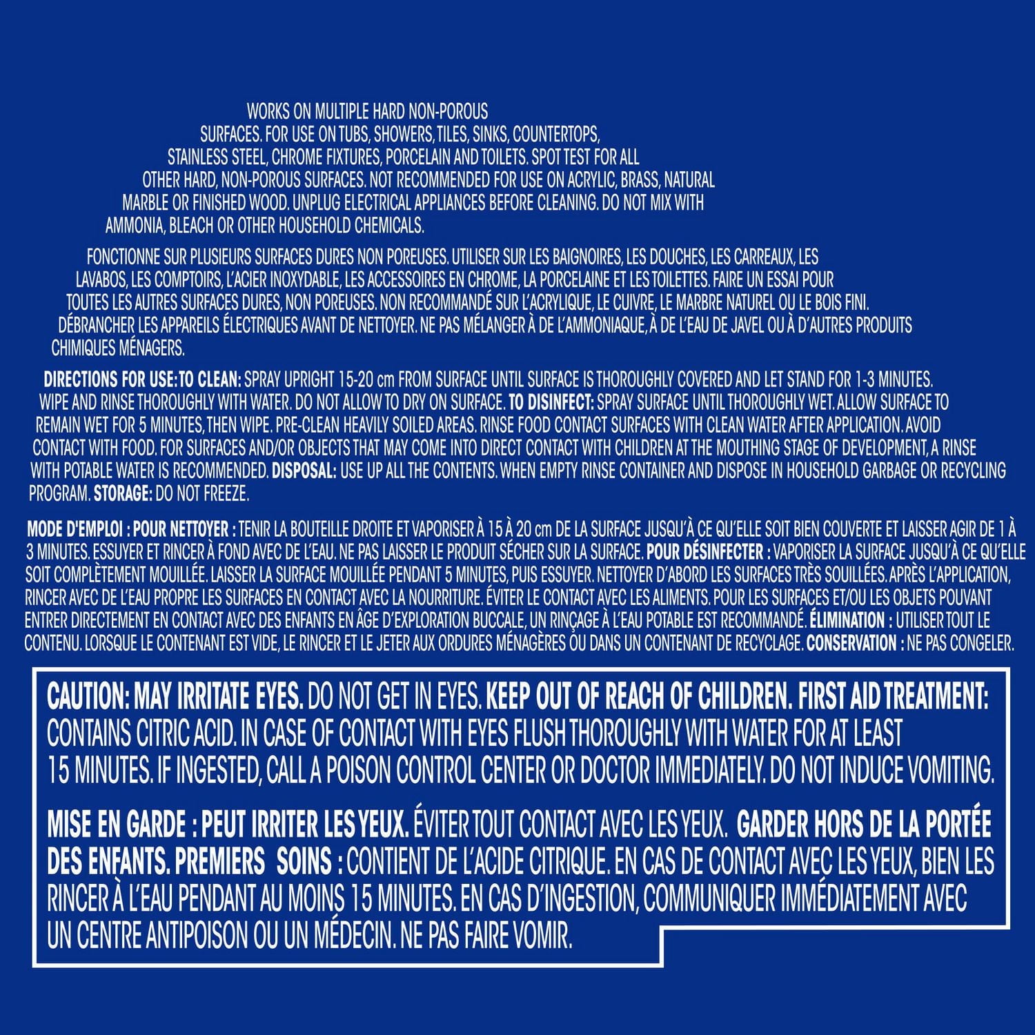 Great Value Bathroom Cleaner Disinfectant, 950 mL