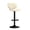 Cream White, variant on VASAGLE Bar Stools Set of 2, Height Adjustable Kitchen Barstools, Swivel Bar Chairs with Back and Footrest, Quilt PU Leather Surface, Dining Room, Counter, Steel, Ink Black