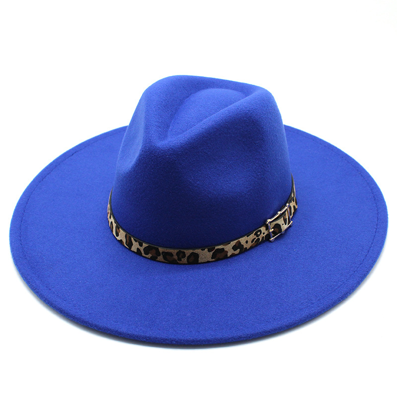 Wide Brim Felt Fedora Panama Hat 