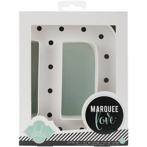 American Crafts Heidi Swapp Marquee Love Letters, Numbers And Shapes 8.5-inch, Y, Paper, White