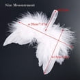 thumbnail image 2 of 10Pcs Mini Guardian Angel White Feather Wing Christmas Tree Hanging Ornament Decor, 2 of 6