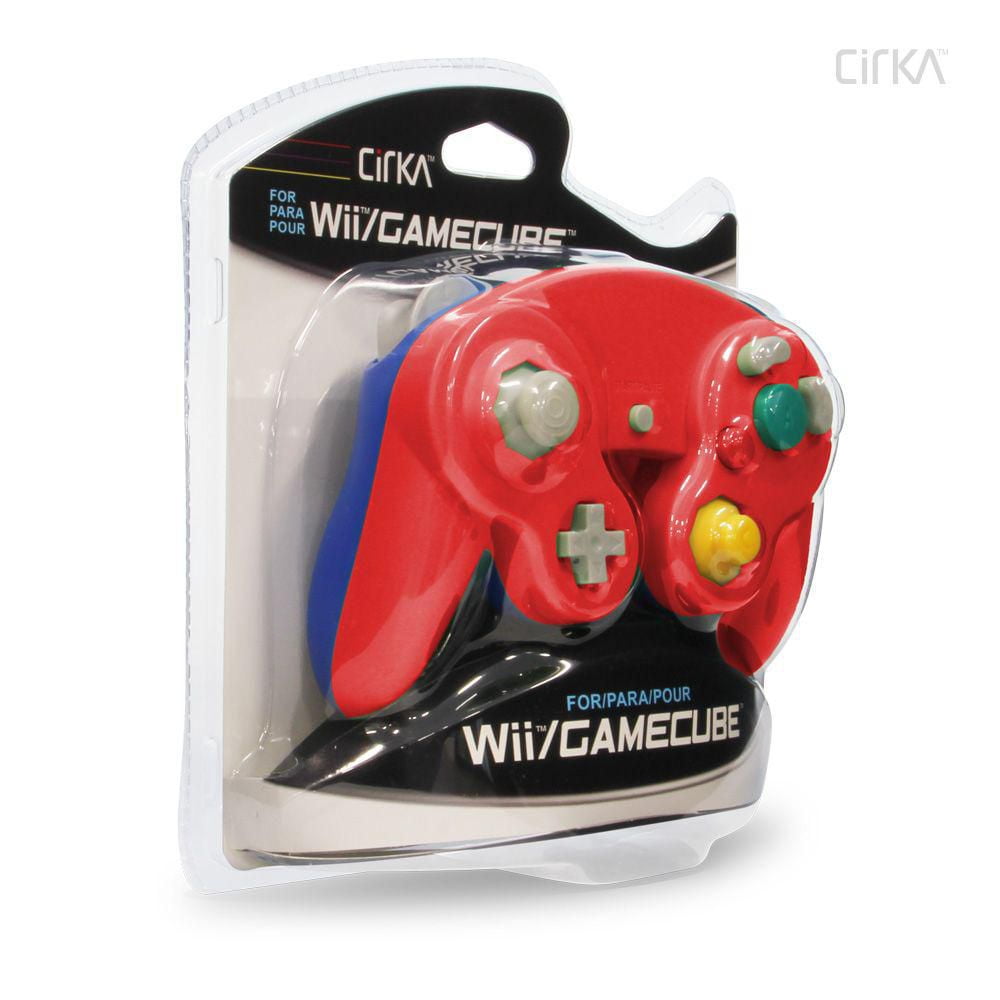 Manette filaire Hyperkin CirKa pour GameCube®/Wii® (rouge/bleu)