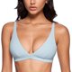 thumbnail image 1 of Top deportivo INGIA con escote en V profundo, sin aro, azul, talla pequeña, 1 of 5