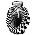 thumbnail image 3 of Sudadera con capucha visual anti-vértigo en blanco y negro para hombre, estampado 3D, patrón abstracto personalizado, ropa de calle, chaqueta informal de moda, 3 of 5