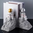 thumbnail image 5 of Sujetalibros De astronauta De resina creativa, organizador De libros De mesa, figuras De cosmonautas, sujetalibros De escritorio, oficina, 5 of 5