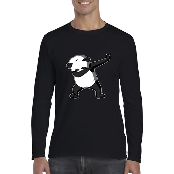 Artix - Mens Long Sleeve T-Shirts - Dancing Panda