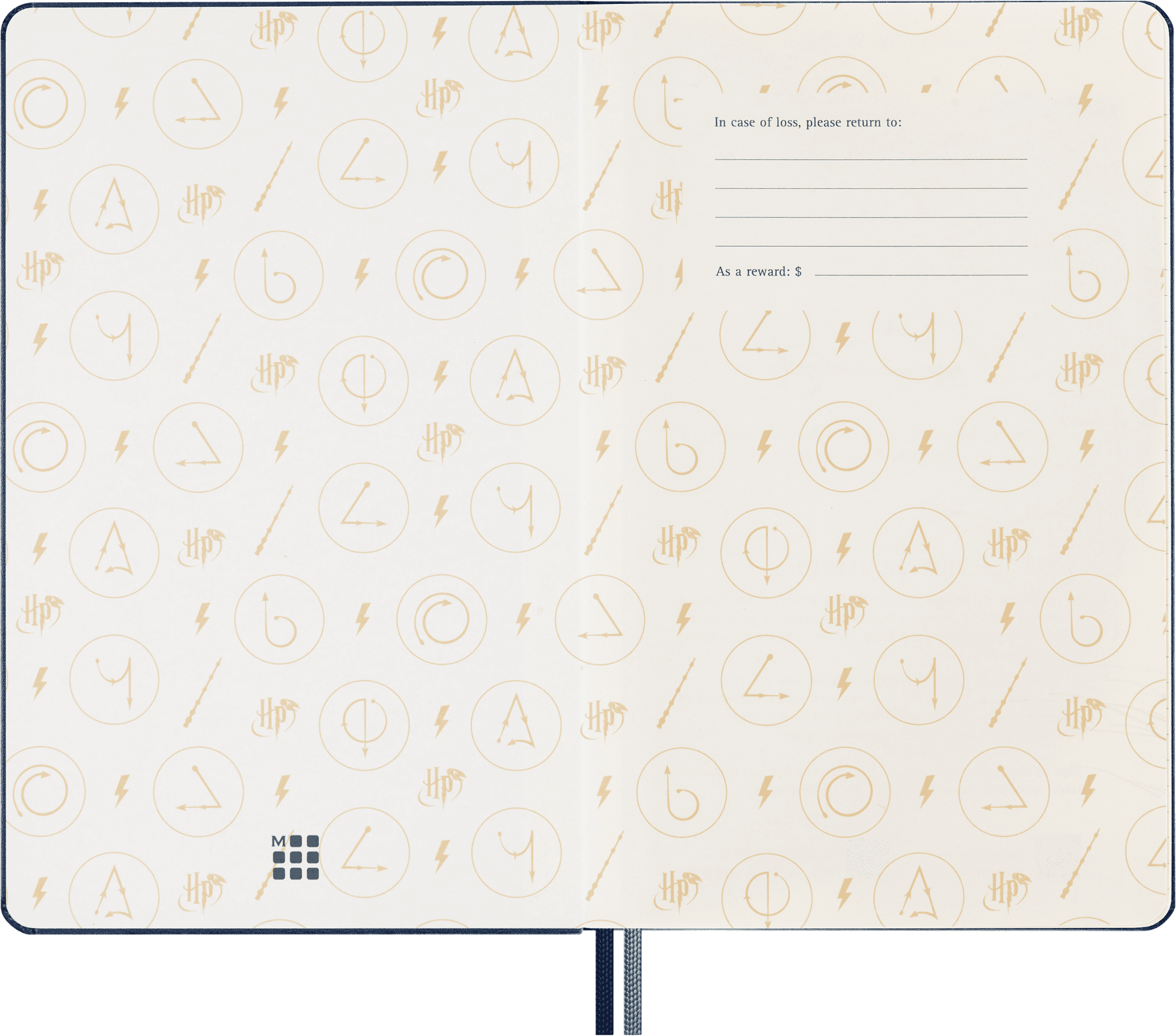 Moleskine Harry Potter Expecto Patronum Limited Edition Notebook 5" x 8.25" Narrow-Ruled Blue/Teal