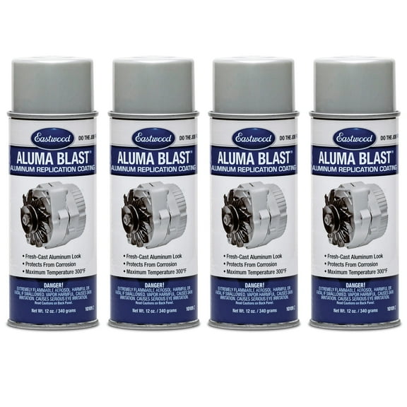 Eastwood Aluma Blast Aluminum Color Spray Paint Aerosol 12 oz 4 Pack
