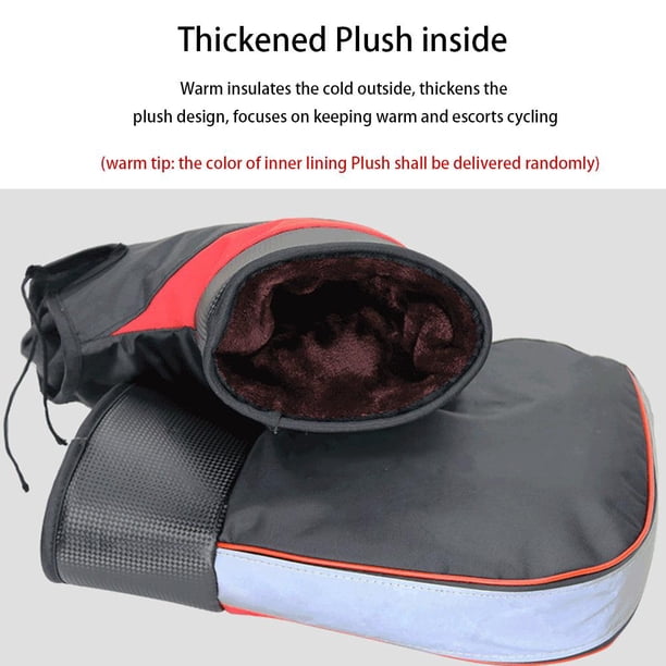 Guantes De Gym Manguitos para manillar de motocicleta, guantes gruesos y cálidos a prueba de viento para invierno (B) Likrtyny Para estrenar