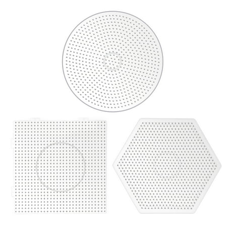 

Beads Fuse Pegboards Board Pegboard Boards Craft Bead Plastic Square Tray Diy Round Kids Perler Tool Kit Template Jewlry
