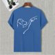thumbnail image 2 of Playeras Para Hombre Gimnasio Masculino Oversize Primavera Y Verano Tendencia Joven Gran Tamaño Espalda Patrón Estampado Manga Corta Camiseta Superior, 2 of 5