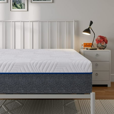 EGO Hybrid Mattress 12 Inch Queen, Cooling Bamboo Charcoal Infused ...