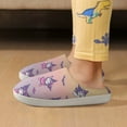 thumbnail image 6 of Kids Slippers Kuromi And My Melody House Slippers Warm Soft Plush Slipper Anti-Slip Winter Fluffy House Shoes for Boys Girls, 6 of 7