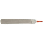 ZQRPCA Hand File, American Pattern, Double Cut, Half-Round, Fine, 10" Length, 15/16" Width, 9/32" Thickness