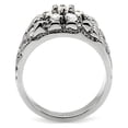 thumbnail image 2 of Anillo Color Plata Para Hombres de Acero Inoxidable Diamantes en Pepita, 2 of 5