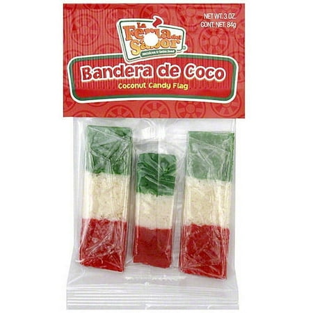 La Feria Del Sabor Coconut Flag Candies, 2.5 oz (Pack of 12)