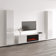 thumbnail image 2 of Cali BL-EF Floating Fireplace Entertainment Center, 2 of 5