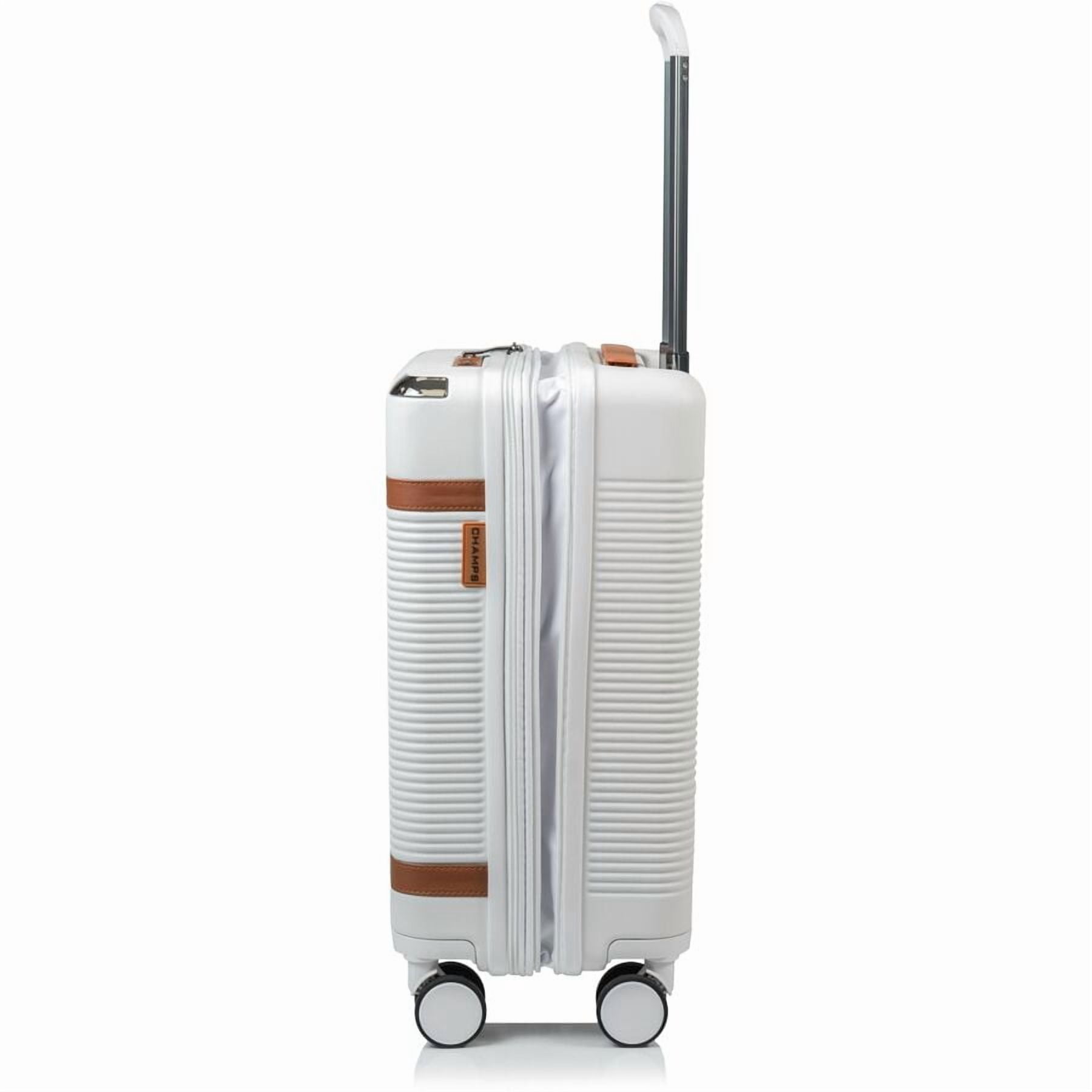 CHAMPS Vintage III Collection, 3-piece Hardside Luggage set, Ivory