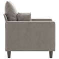 thumbnail image 2 of vidaXL Sofa Chair Light Grey 60 cm Velvet, 2 of 5