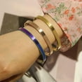 thumbnail image 2 of K-KED Fashion Bracelets Stainless Steel Pulseras Classic For Men Women Delicate Jewelry Gift -Rose gold 0.4cm, 2 of 9