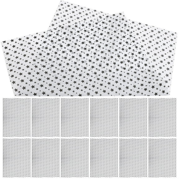 HAMPPLIES 20 Sheets Neatly Flower Wrapping Paper in Black and Metallic for DIY Projects 27.6x19.7in